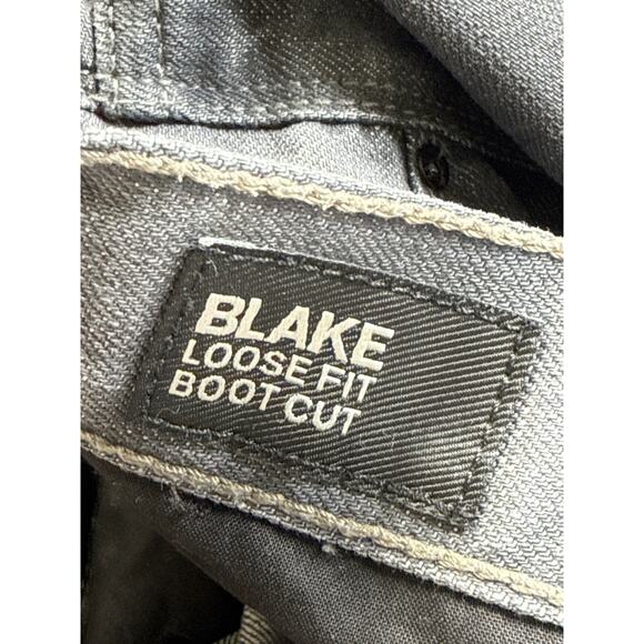 Express Jeans Mens 34 X 32 Gray Blake Loose Fit Bootcut Denim Casual Normcore - Picture 7 of 8